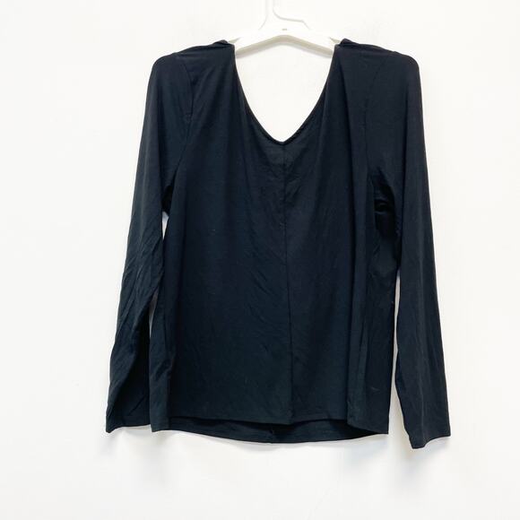 A New Day Women's Black Cowl Neck Long Sleeve Blouse Top Size XXL - Picture 2 of 5